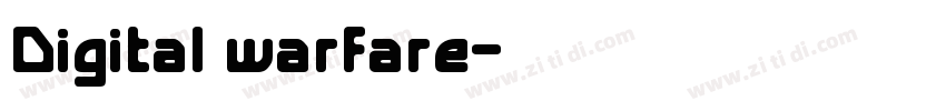 Digital warfare字体转换